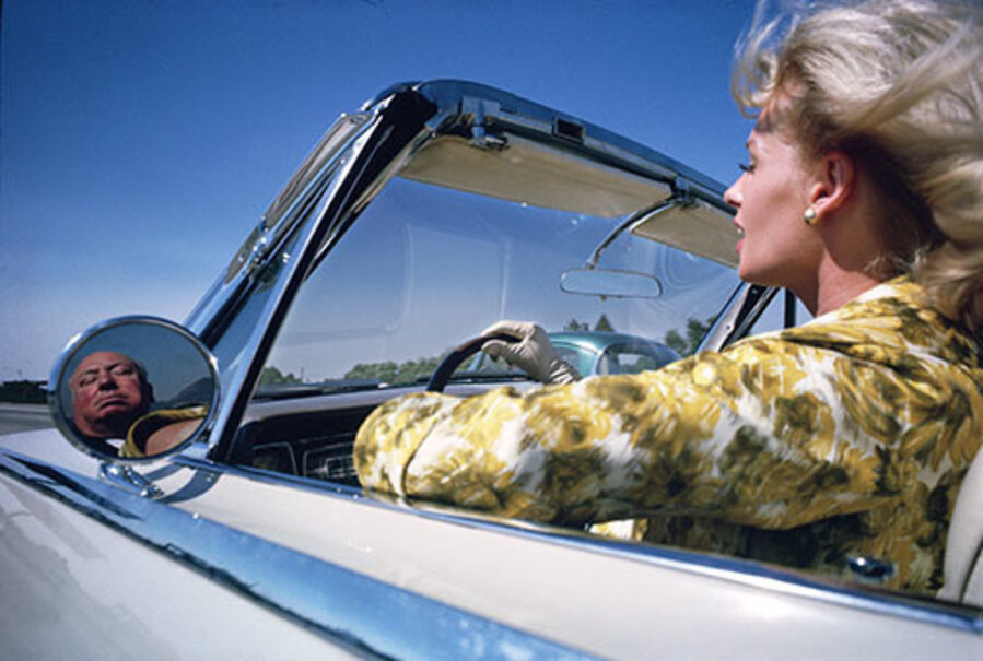 Tippi Hedren and Alfred Hitchcock