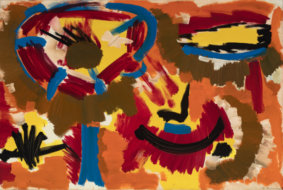 Orange, Blue, Red