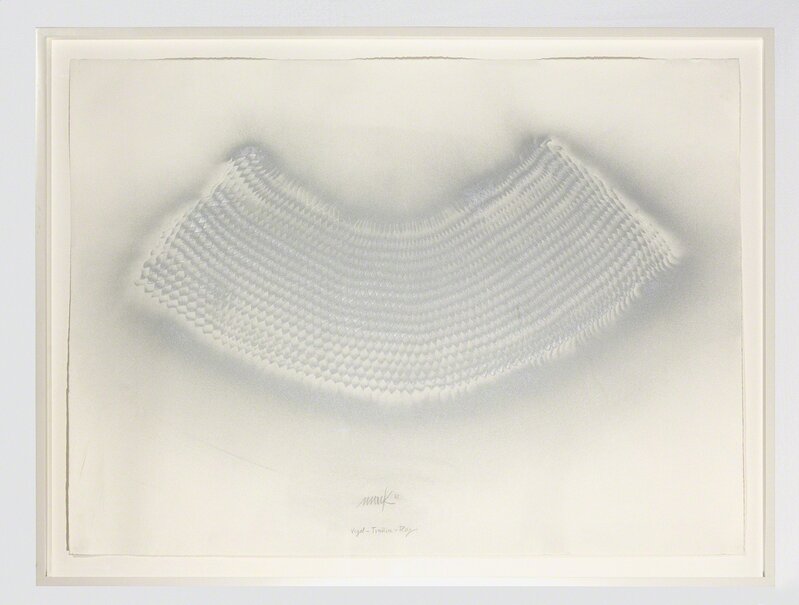 Heinz Mack, ‘Vogel-Traum-Flug (Bird-Dream-Flight)’, 1963, Drawing, Collage or other Work on Paper, Silver spray on paper, Sperone Westwater