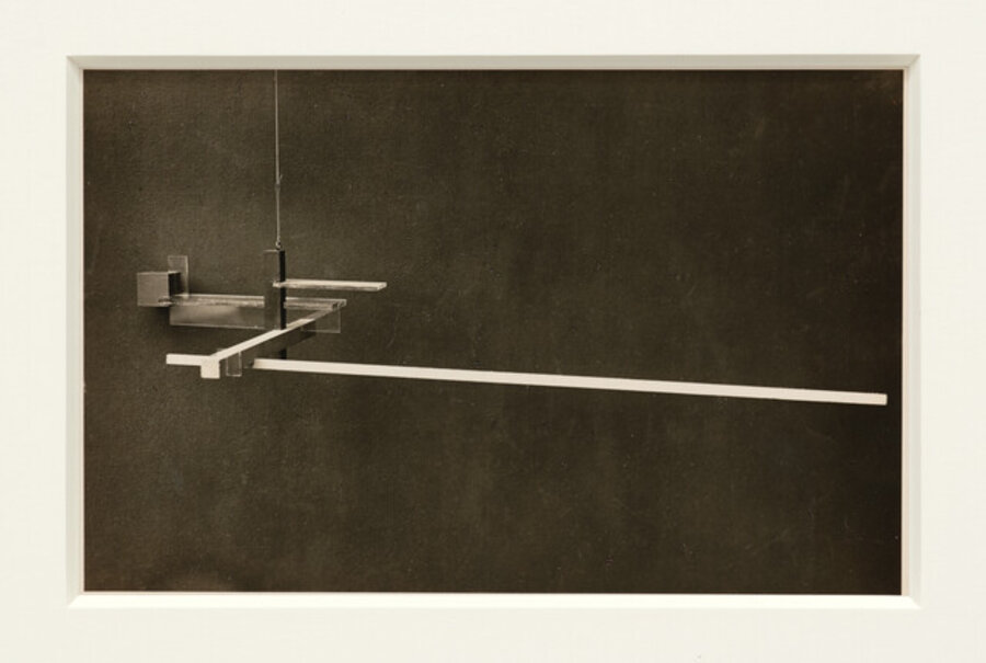Bauhaus Weimar, balance study by Karl Hermann Haupt from the preliminary course Moholy-Nagy