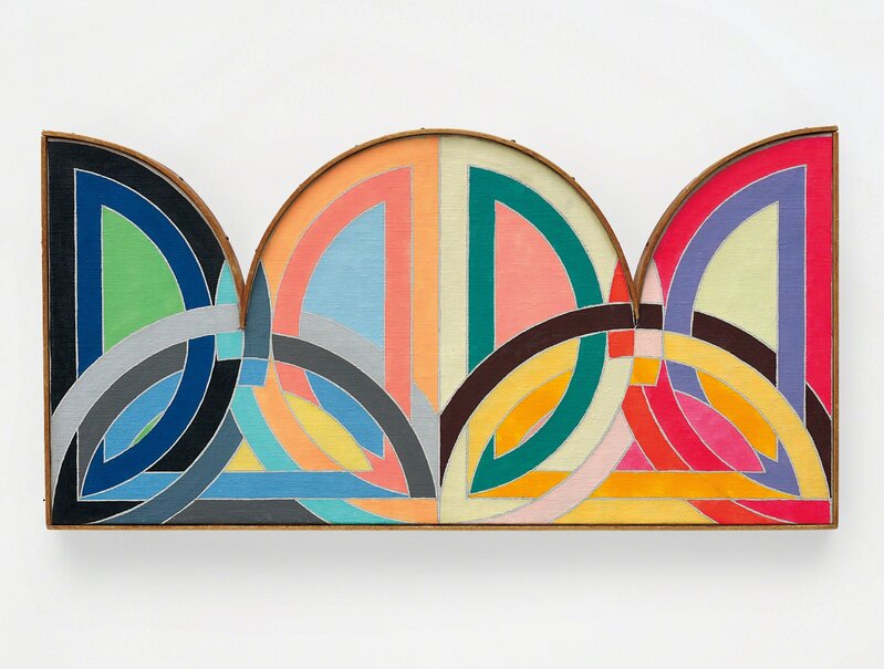 Richard Pettibone, ‘Frank Stella Takht-i-Sulayman 1967’, 1972, Mixed Media, Oil and graphite on canvas, in artist's frame, Phillips