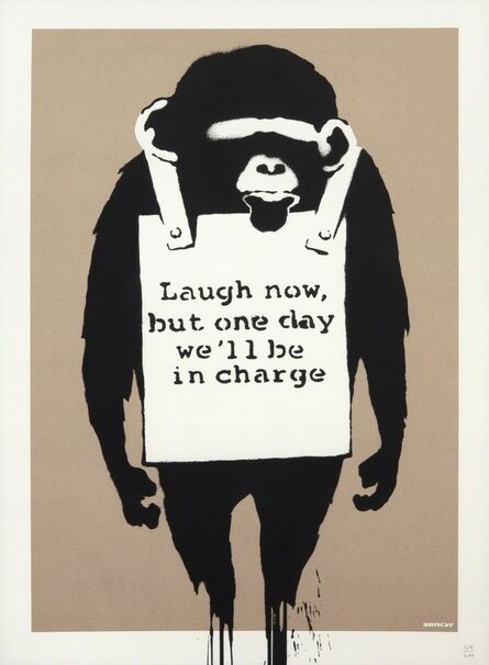 Banksy, ‘Laugh Now’, 2005