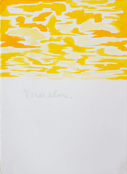 Raymond Pettibon, ‘Untitled (Verse Alone.)’, 1995