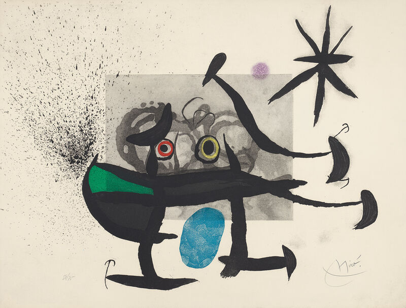 Joan Miró, ‘L'Invention du Regard (The Invention of the Gaze)’, 1970, Print, Etching and aquatint with carborundum in colours, on Arches paper, the full sheet., Phillips