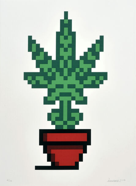 Invader, ‘Hollyweed (Red Pot)’, 2018