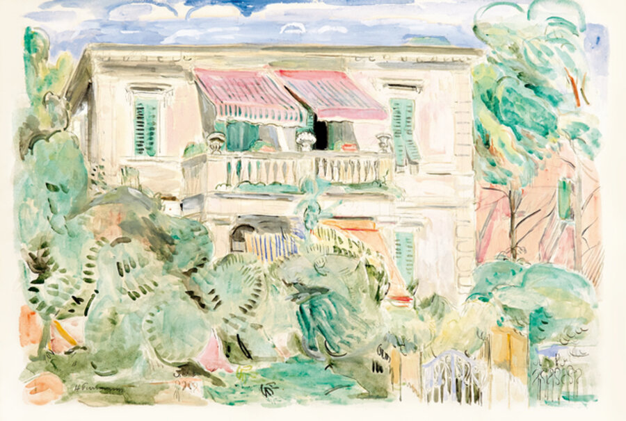 Villa mit Balkon und Markisen (Castiglioncello)