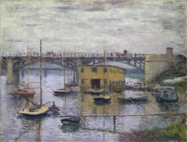 Claude Monet, ‘Bridge at Argenteuil on a Gray Day’, ca. 1876, Painting, Oil on canvas, National Gallery of Art, Washington, D.C.