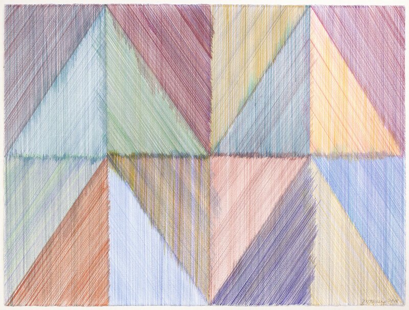Madeleine Keesing, ‘Untitled  ’, 2018, Drawing, Collage or other Work on Paper, Color pencil on paper, Goya Contemporary/Goya-Girl Press