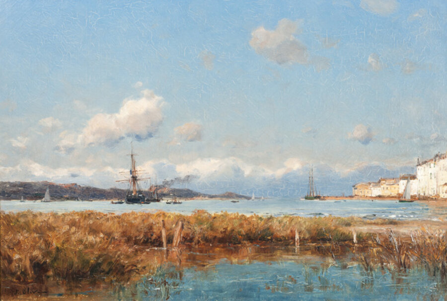 Baie avec port méditerranéen