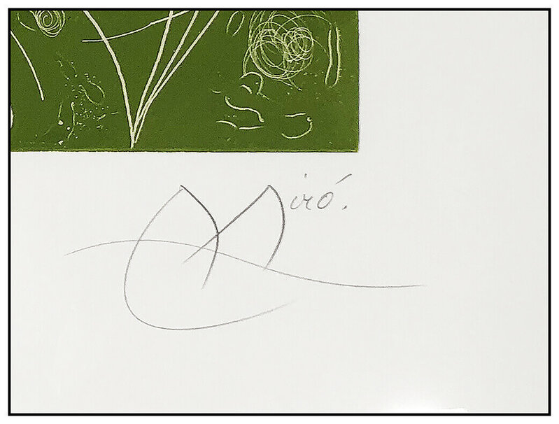 Joan Miró, ‘Picasso I Els Reventos’, 1973, Print, Color Etching on Rives Art paper, Original Art Broker