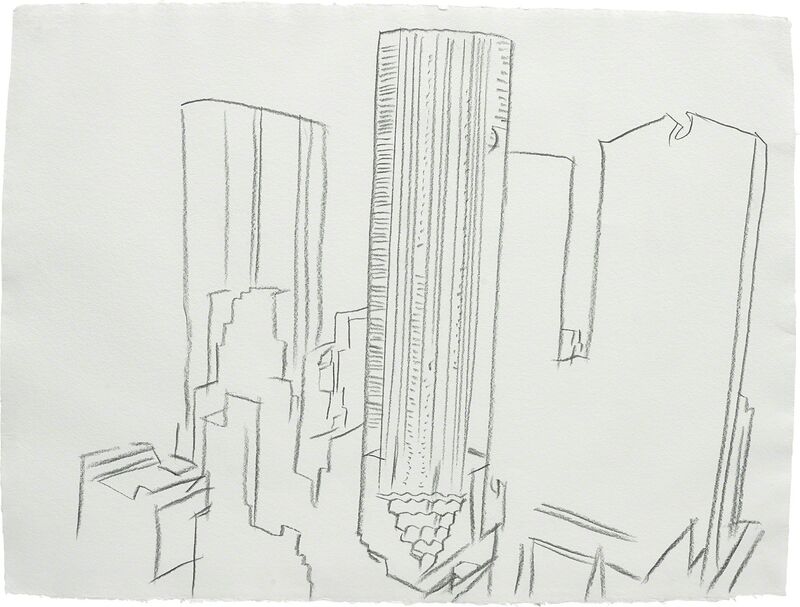 Andy Warhol, ‘Trump Tower’, 1981, Drawing, Collage or other Work on Paper, Graphite on paper, Phillips