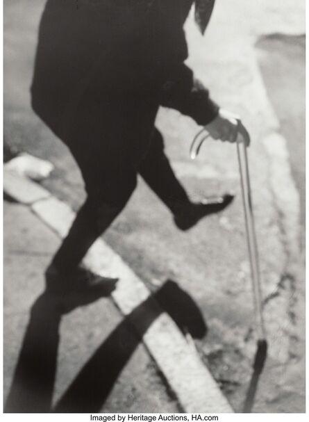 Michael Spano, ‘Untitled (Man with a cane). 1993 and Untitled (Griid), 1992 (two photographs)’