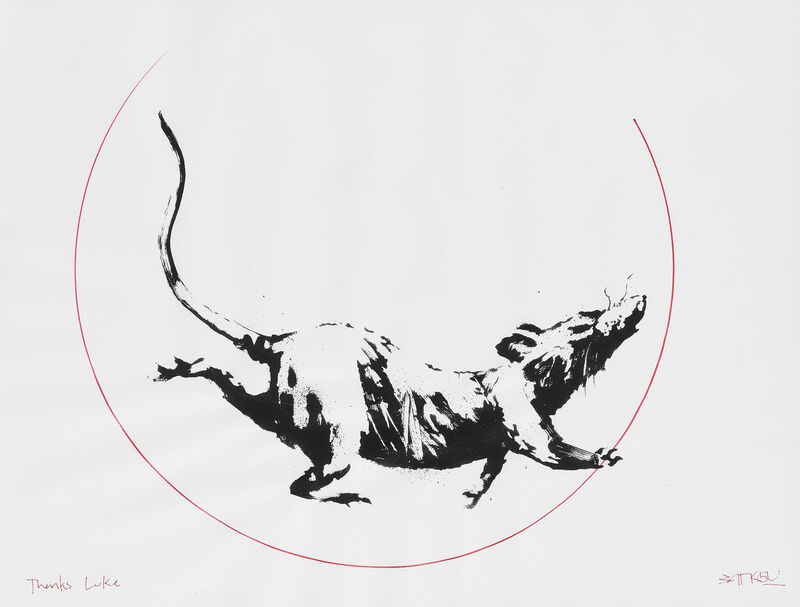 Banksy, ‘GDP Rat Gift Print’, 2019, Print, Hand-embellished screenprint on 50gsm paper, Tate Ward Auctions