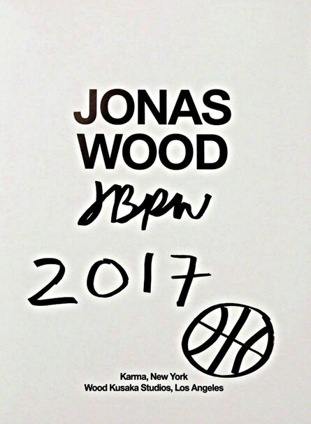 Jonas Wood, ‘Original Basketball Drawing (Signed)’, 2017