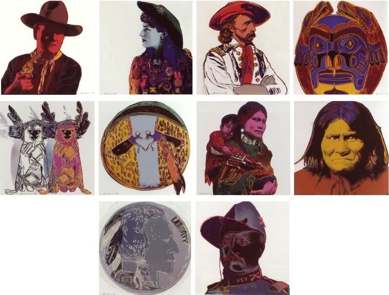 Andy Warhol, ‘Cowboys and Indians’, 1986, Print, Portfolio of ten screenprints on Lenox Museum Board, Coskun Fine Art
