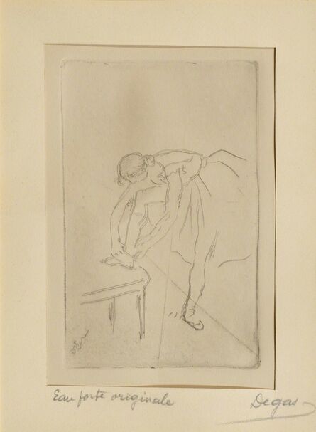Edgar Degas, ‘Danseuse mettant son chausson’, ca. 1982