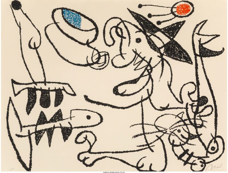Joan Miró, ‘Ubu aux baleares, pl. 29’, 1971, Print, Lithograph in colors on Arches paper, Heritage Auctions