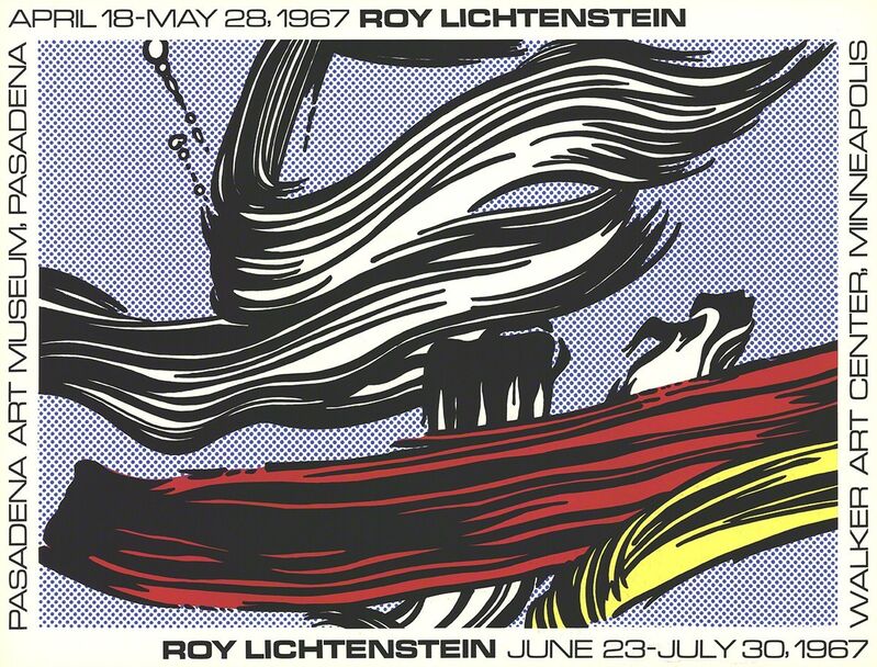 Roy Lichtenstein, ‘Brushstrokes at Pasadena Art Museum’, 1967, Print, Serigraph, ArtWise