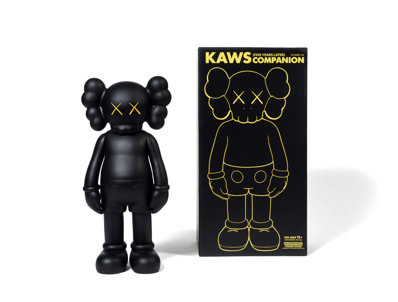 KAWS, ‘FIVE YEARS LATER COMPANION (Black)’, 2004, Sculpture, Painted cast vinyl, DIGARD AUCTION