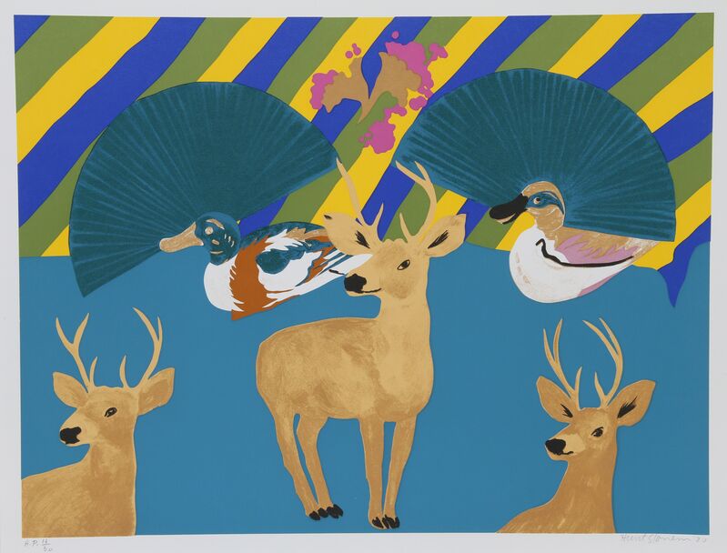 Hunt Slonem, ‘Three Deer’, 1980, Print, Serigraph, RoGallery