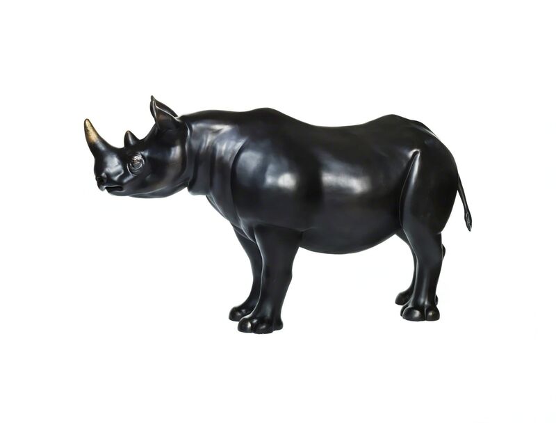 Gavin Turk, ‘St Sebastian’, 2018, Sculpture, Rhino: fibreglass rhino (fire retardant) with internal armature Finish: Bronze Paint Patina, Tusk Benefit Auction