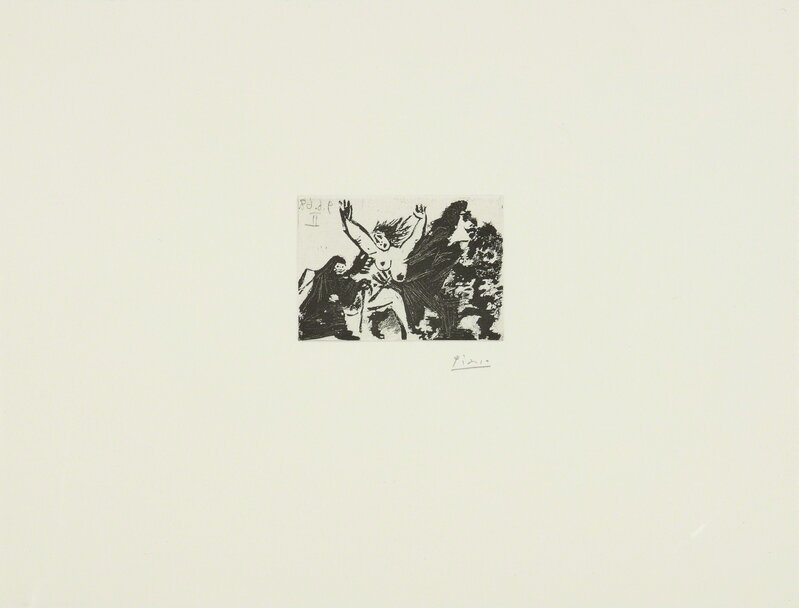 Pablo Picasso, ‘Enlèvement, à pied, avec la Célestine (B. 1627; Ba. 1643)’, 1968, Print, Sugar-lift aquatint, Sotheby's