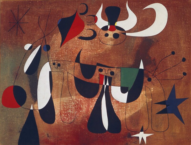 Joan Miró, ‘Personages in the Night’, 1950, Painting, Oil on canvas, Art Resource