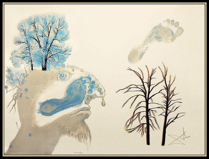 Salvador Dalí, ‘Winter’, 20th Century, Print, Color Lithograph, Original Art Broker