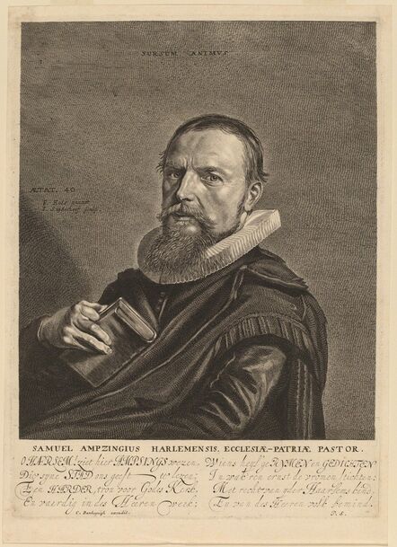 Jonas Suyderhoff after Frans Hals, ‘Samuel Ampzing’