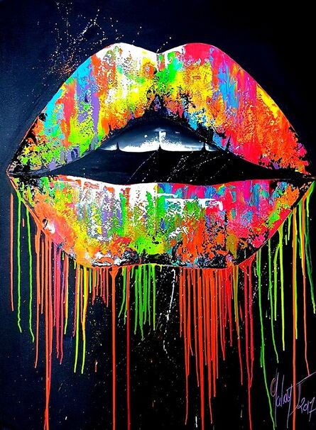 Julie Galiay, ‘Colorful Lipstick’, 2017