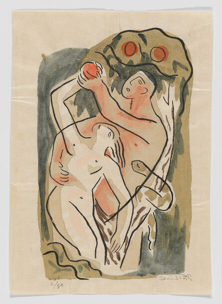 David Park, ‘Adam and Eve, from the Genesis series’, ca. 1934