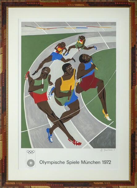 Jacob Lawrence, ‘Olympics 1972 Munich Runners’, 1971
