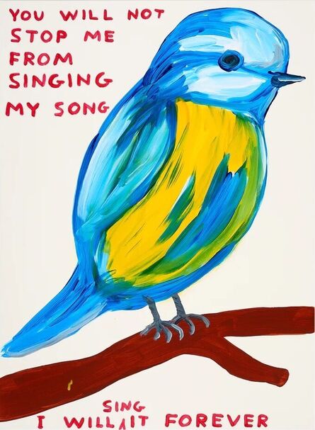 David Shrigley, ‘You Will Not Stop Me From Singing My Song’, 2021