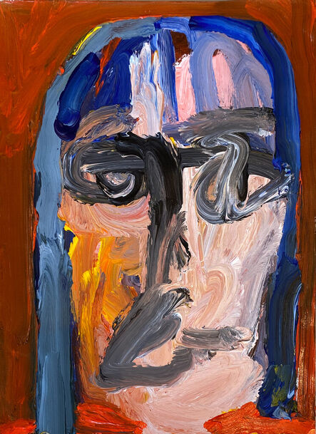 Emilio Villalba, ‘Portrait with Blue Hair’, 2023