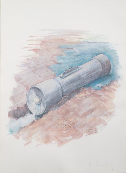 Claes Oldenburg, ‘Colossal Flashlight in Place of the Hoover Dam’, 1982