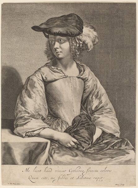 Hendrick Bary after Gerard ter Borch the Younger, ‘Girl in a Plumed Hat’