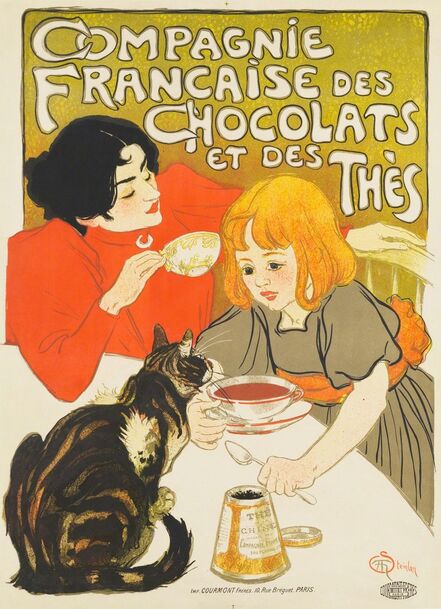 Théophile Alexandre Steinlen, ‘Compagnie Francaise des Chocolats et des Thes’, 1895