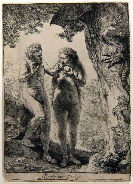 Rembrandt van Rijn, ‘Adam and Eve ’, 1638