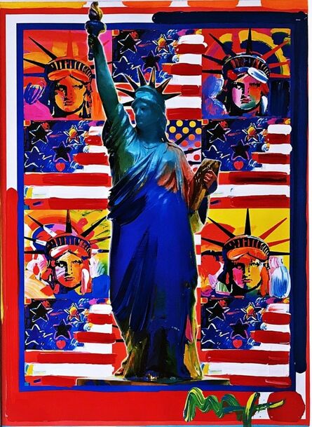Peter Max, ‘God Bless America with Five Liberties’, 2001