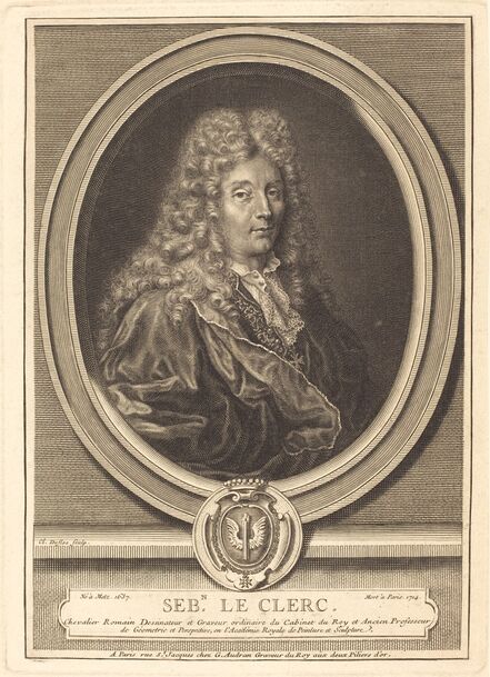 Claude Duflos, ‘Sebastian Le Clerc’, ca. 1714