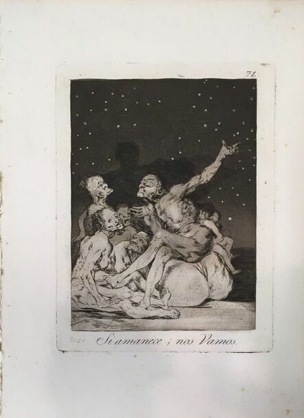 Francisco de Goya, ‘When the day breaks we will be off’, 1799