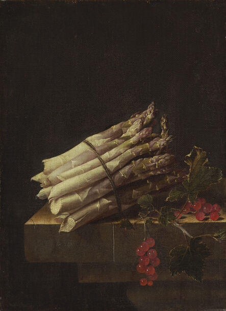 Adriaen Coorte, ‘Still Life with Asparagus and Red Currants’, 1696