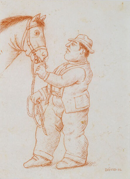 Fernando Botero, ‘Man with Horse’, 2002