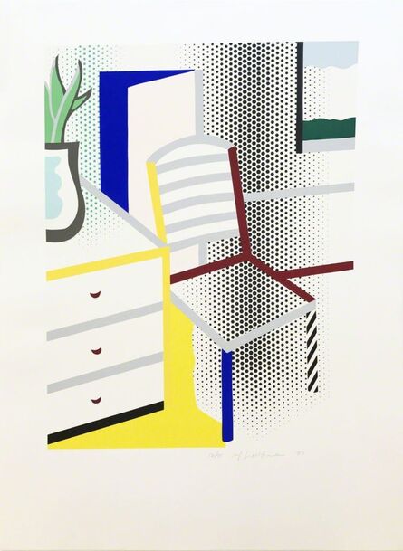 Roy Lichtenstein, ‘Interior with Chair’, 1997