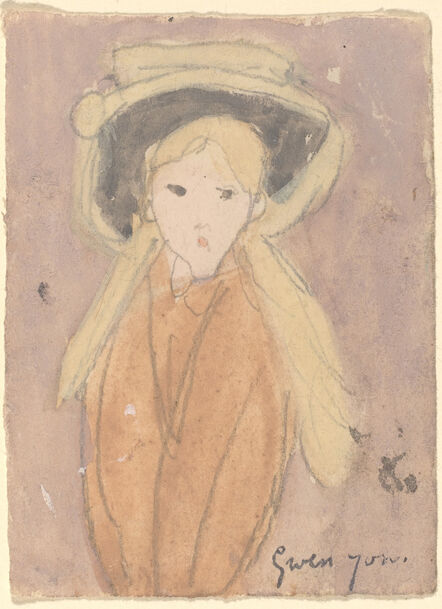 Gwen John, ‘Little Girl with a Large Hat’, probably 1915/1920