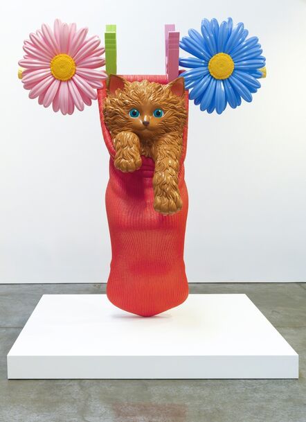 Jeff Koons, ‘Cat on a Clothesline (Red)’, 1994-2001