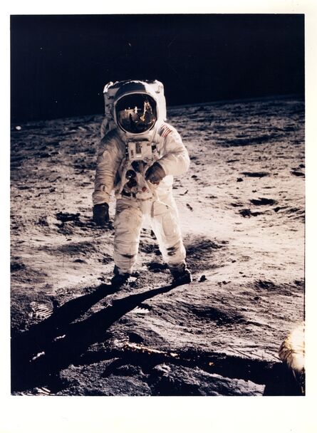 Neil Armstrong, ‘Apollo 11. Moon-view. Astronaut Edwin (Buzz) Aldrin stands astride the moon’, 1969