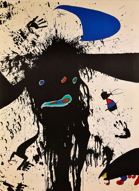 Joan Miró, ‘La Ruisselante Lunaire, (Mourlot 1101)’, 1976