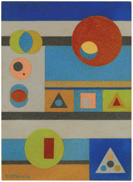 Emil Bisttram, ‘Untitled (Geometric Abstraction)’, ca. 1939 BCE