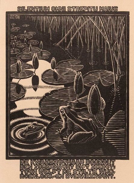 M. C. Escher, ‘Frog, from Emblemata XIV’, ca. 1931